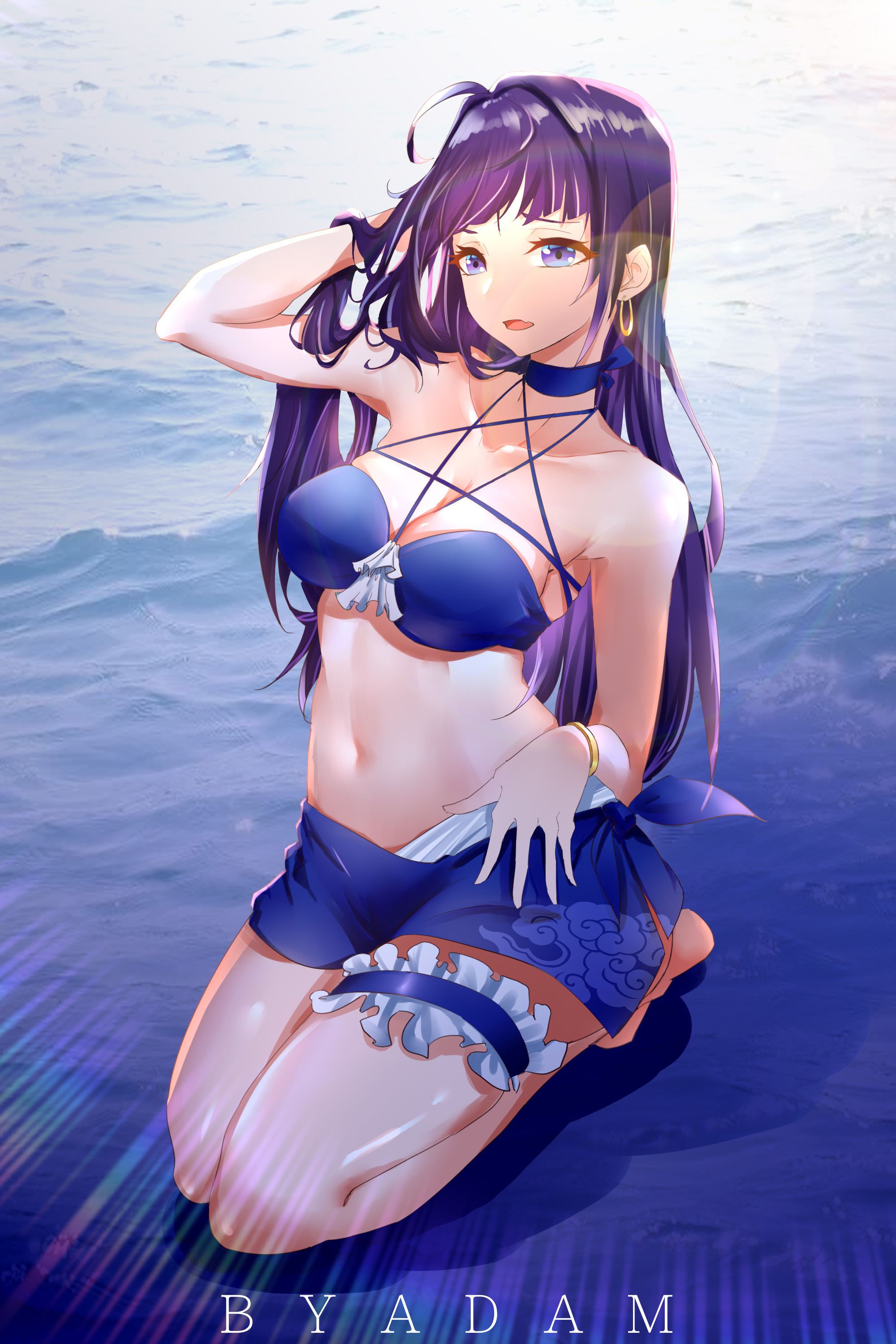 Byadam Benghuai Xueyuan Honkai Impact Raiden Mei Bikini Garter